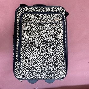 Diane Von Furstenberg Vintage Animal Print Leopard Rolling Suitcase